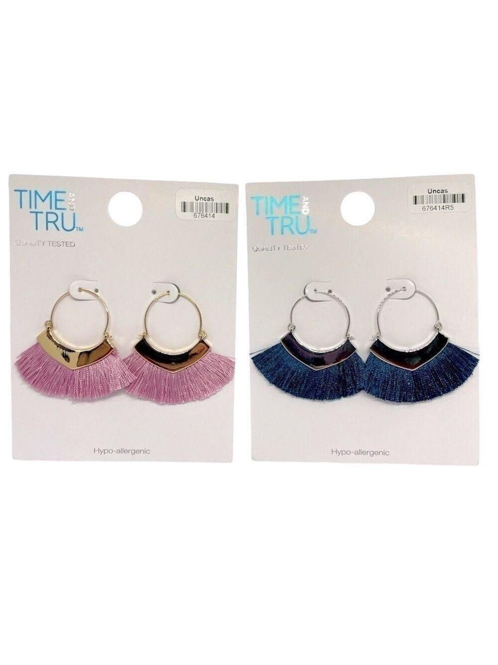 Time and Tru Fringe Earrings Set NWT